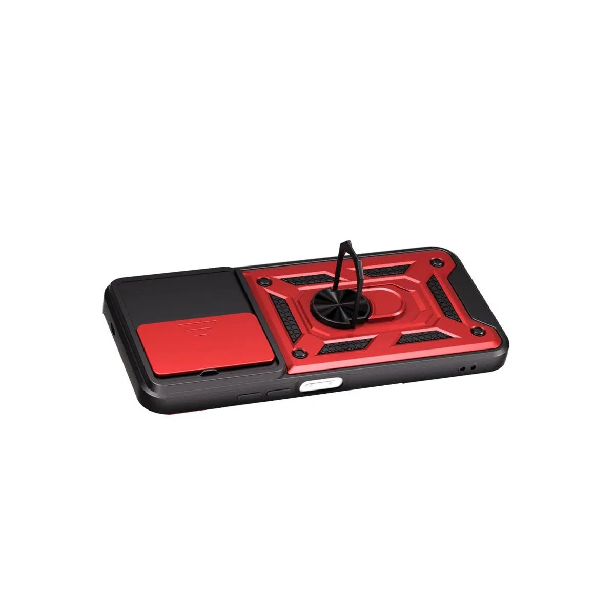 Xiaomi Redmi 15c 4g Pars Lens Yüzüklü Silikon - Kırmızı görsel 3