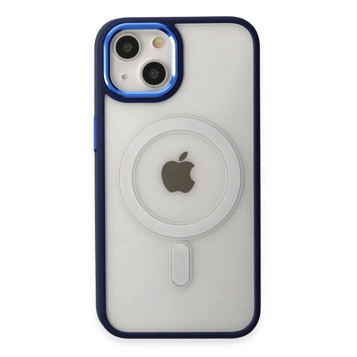 Apple İphone 15 Pro Kılıf Room Magneticsafe Silikon - Lacivert görsel 2