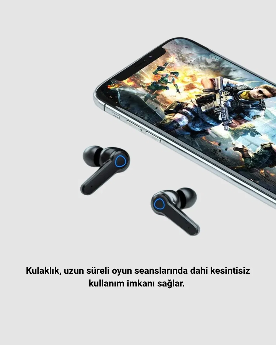 Powerbank Özellikli Bluetooth Kulaklık – Oyun Modlu, Uzun Pil Ömürlü, Ergonomik Tasarım görsel 3