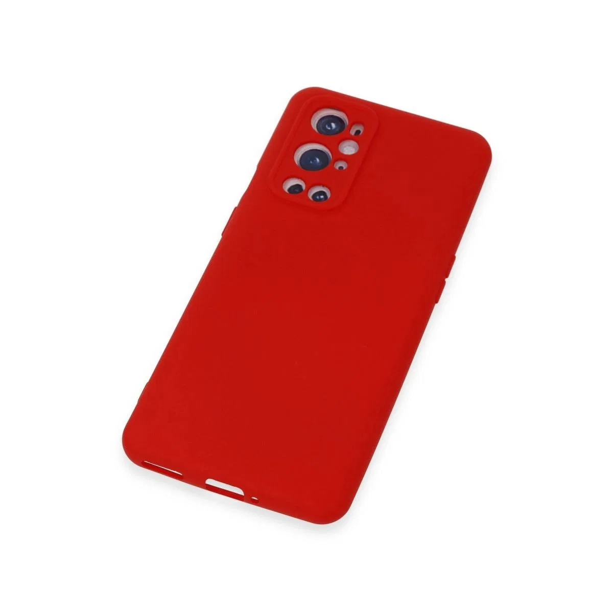 One Plus 9 Pro Kılıf Nano İçi Kadife Silikon - Kırmızı görsel 4