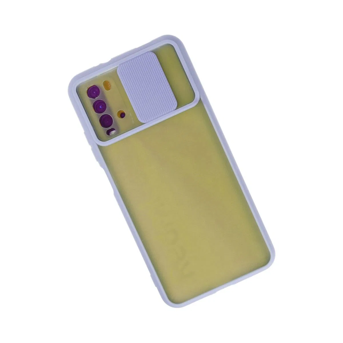 Xiaomi Redmi 9t Kılıf Palm Buzlu Kamera Sürgülü Silikon - Lila görsel 2