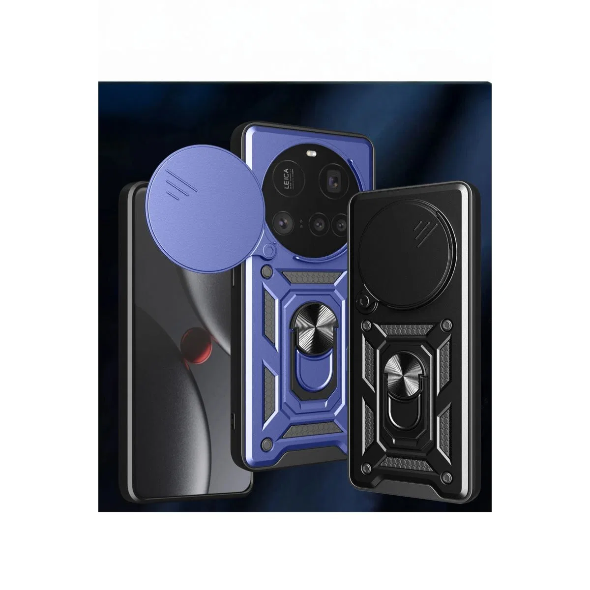 Xiaomi Mi 15 Ultra Kılıf Pars Lens Yüzüklü Silikon - Yeşil görsel 3