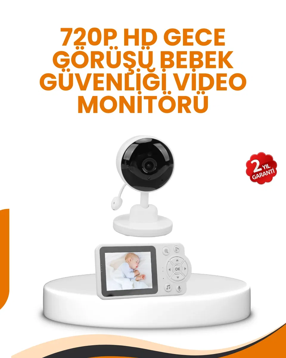 Ebeveyn Kontrollü 2. 8 İnç Bebek Monitörü Güvenli İzleme