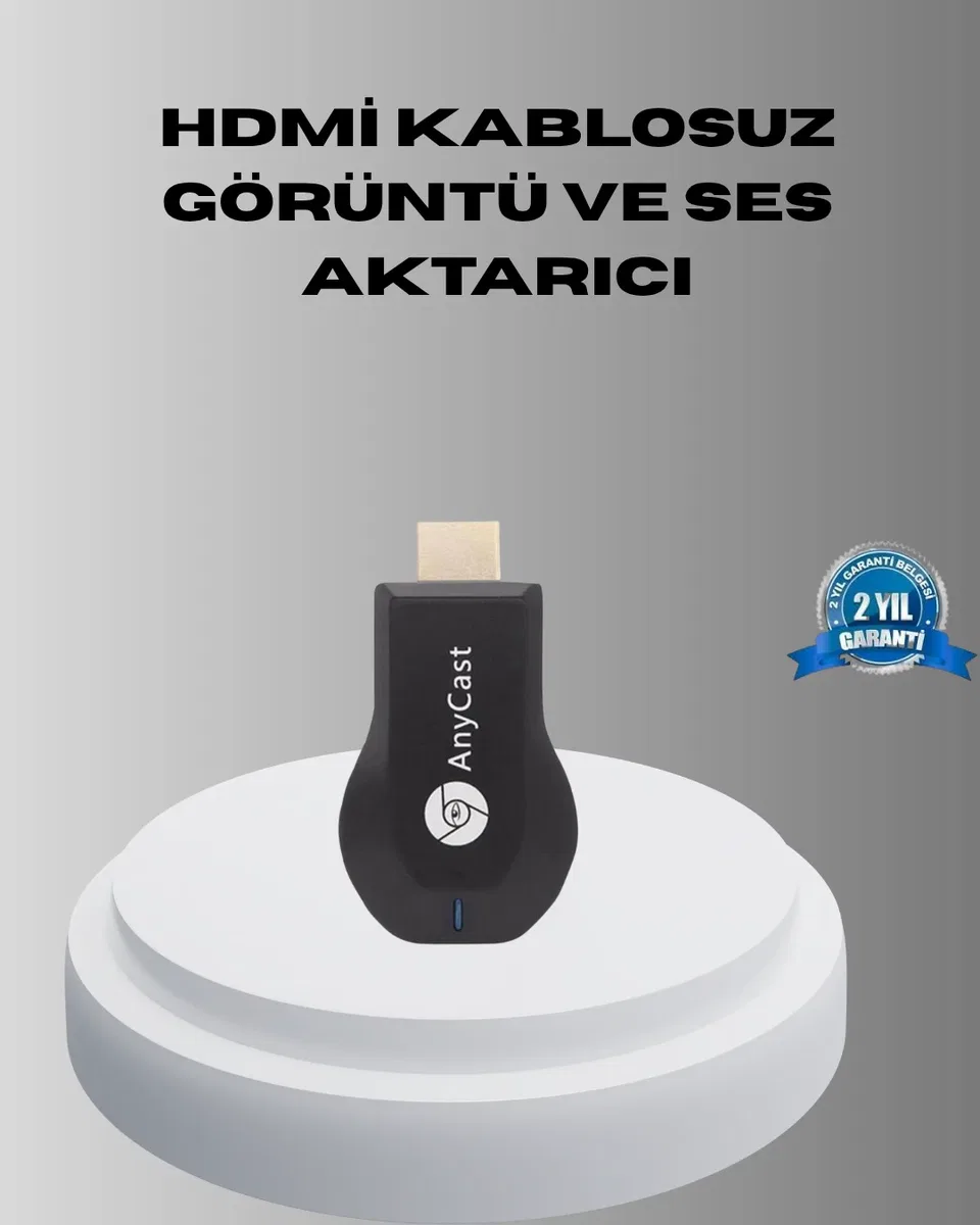 Akıllı Telefon ve TV Arasında Kablosuz Ekran Yansıtma Cihazı