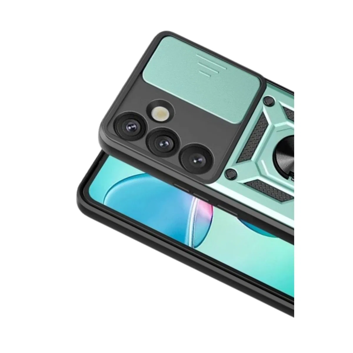 Samsung Galaxy S26 Pars Lens Yüzüklü Silikon - Yeşil görsel 2