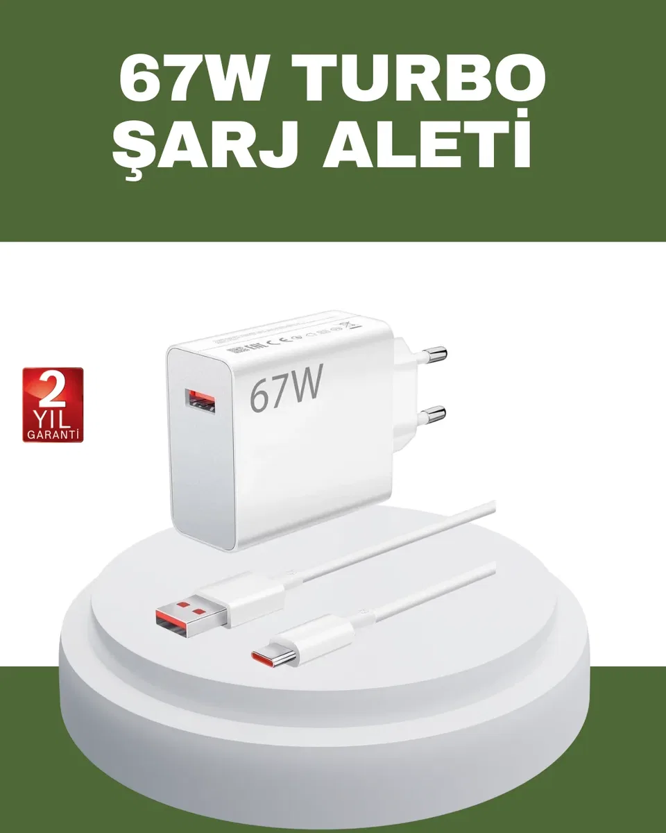 67 Watt Type C Hızlı Şarj Cihazı OnePlus 7 8 9 10 Uyumlu