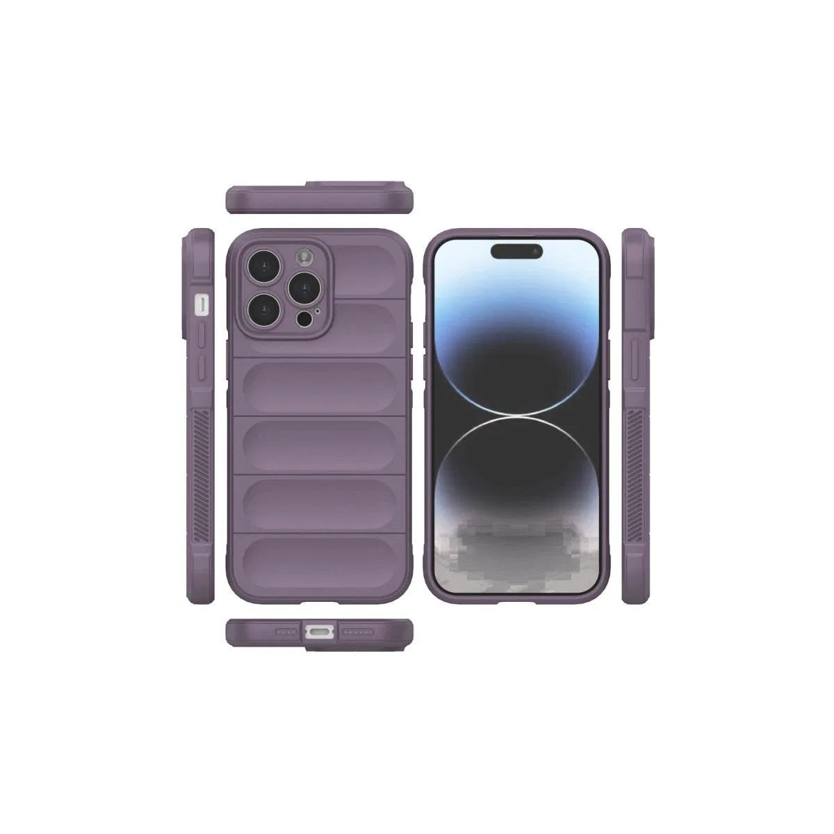 Apple İphone 15 Pro Kılıf Optimum Silikon - Mor görsel 3