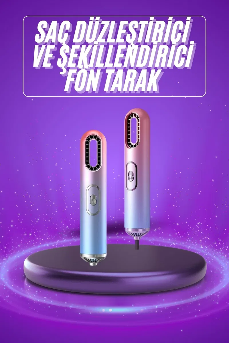 3 Başlıklı Taşınabilir Fön Makinesi Saç Kurutma Cihazı Seyahat Tipi