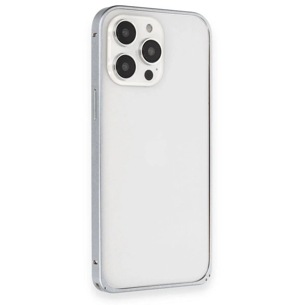 Joko Apple İphone 15 Pro Metal Bumper Mat Kapak - Gri görsel 3