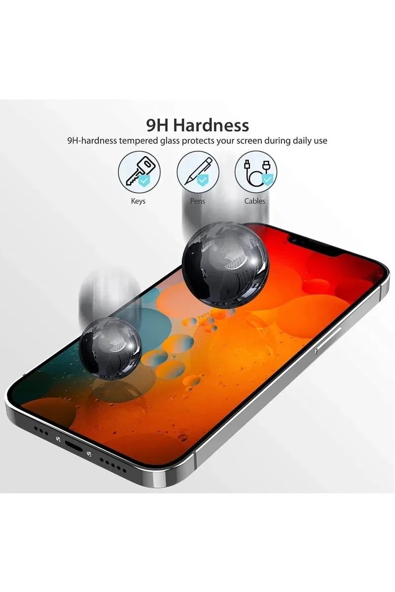 Iphone 14 Pro Max Uyumlu Hayalet Ekran Gizli Tam Kaplayan Kırılmaz Cam Seramik Ekran Koruyucu Film görsel 7