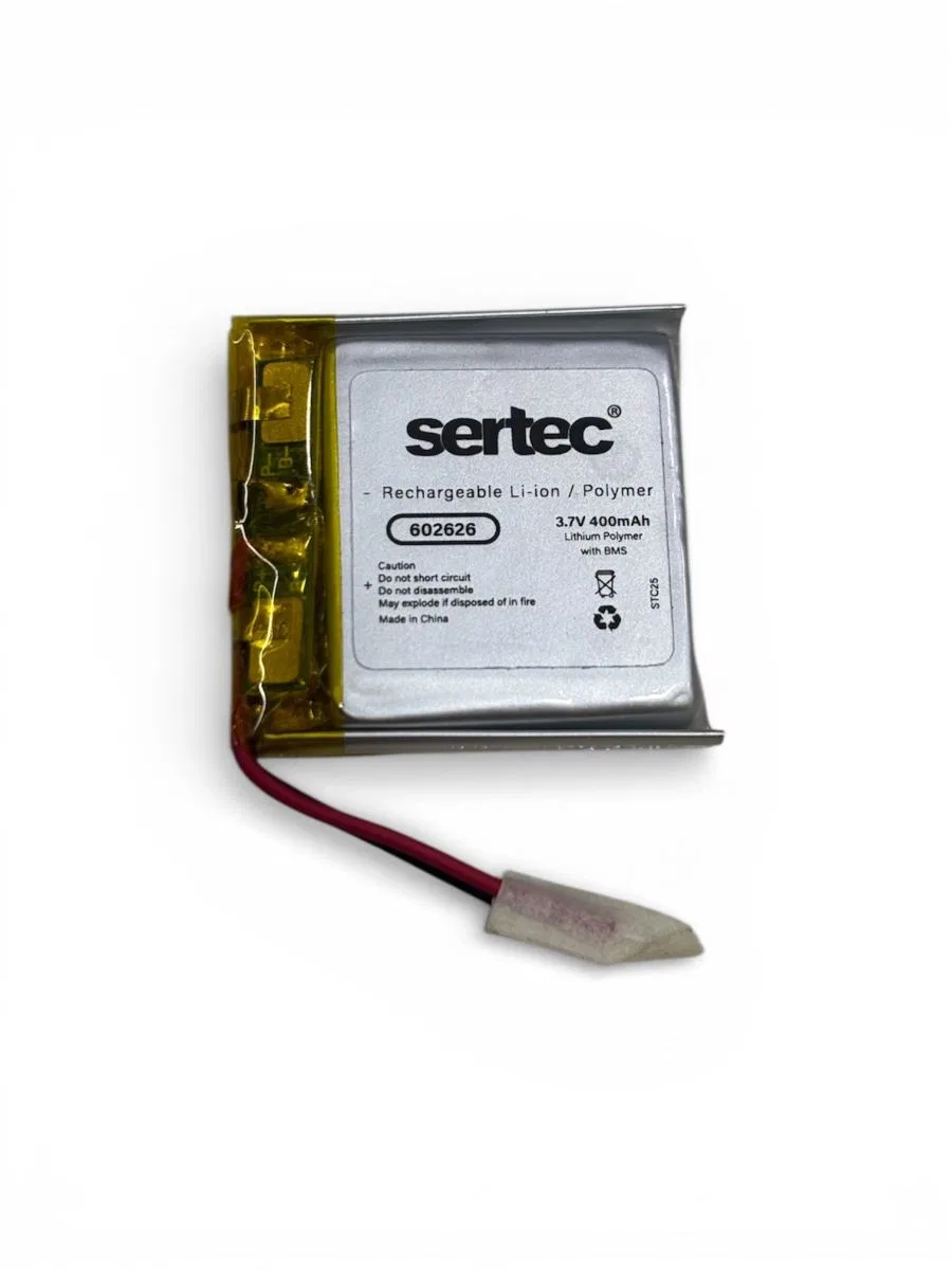 Sertec 602626 3. 7v 400mah Li-polymer Pil (devreli/1. 5a)
