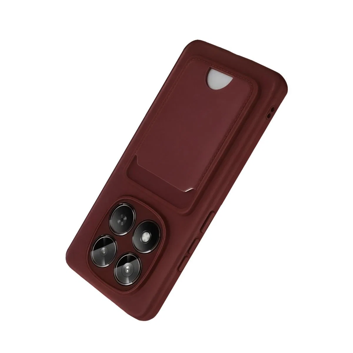 Xiaomi Redmi Note 15 Pro 5g Kelvin Kartvizitli Silikon - Bordo görsel 4