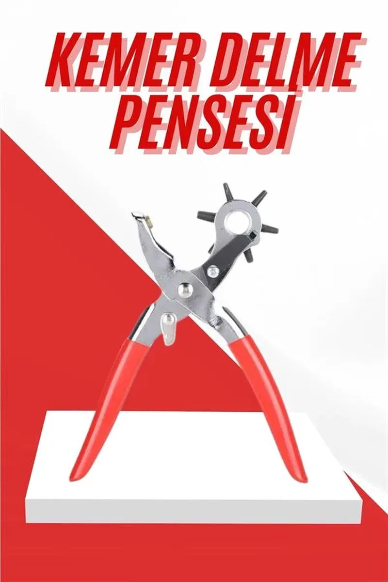 Kemer Delme Pensesi 6 Farklı Boyutta Kemer Delici Ev Deri Kemer görsel 2
