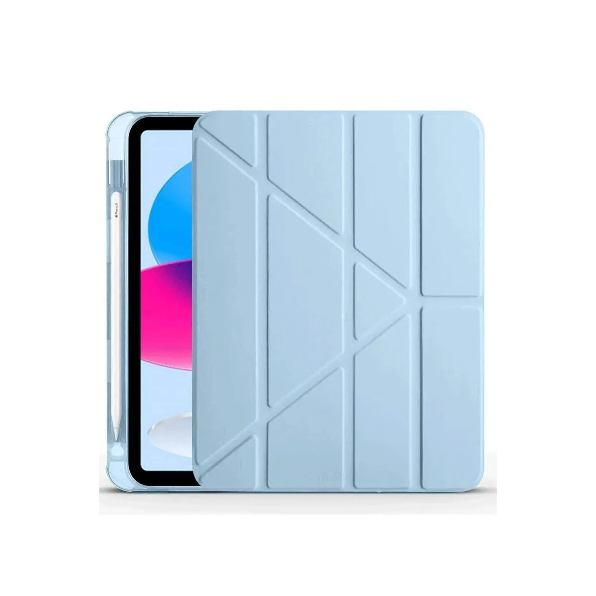 Apple İpad 2022 10. 9 (10. nesil) Kılıf Kalemlikli Mars Tablet Kılıfı - Mavi