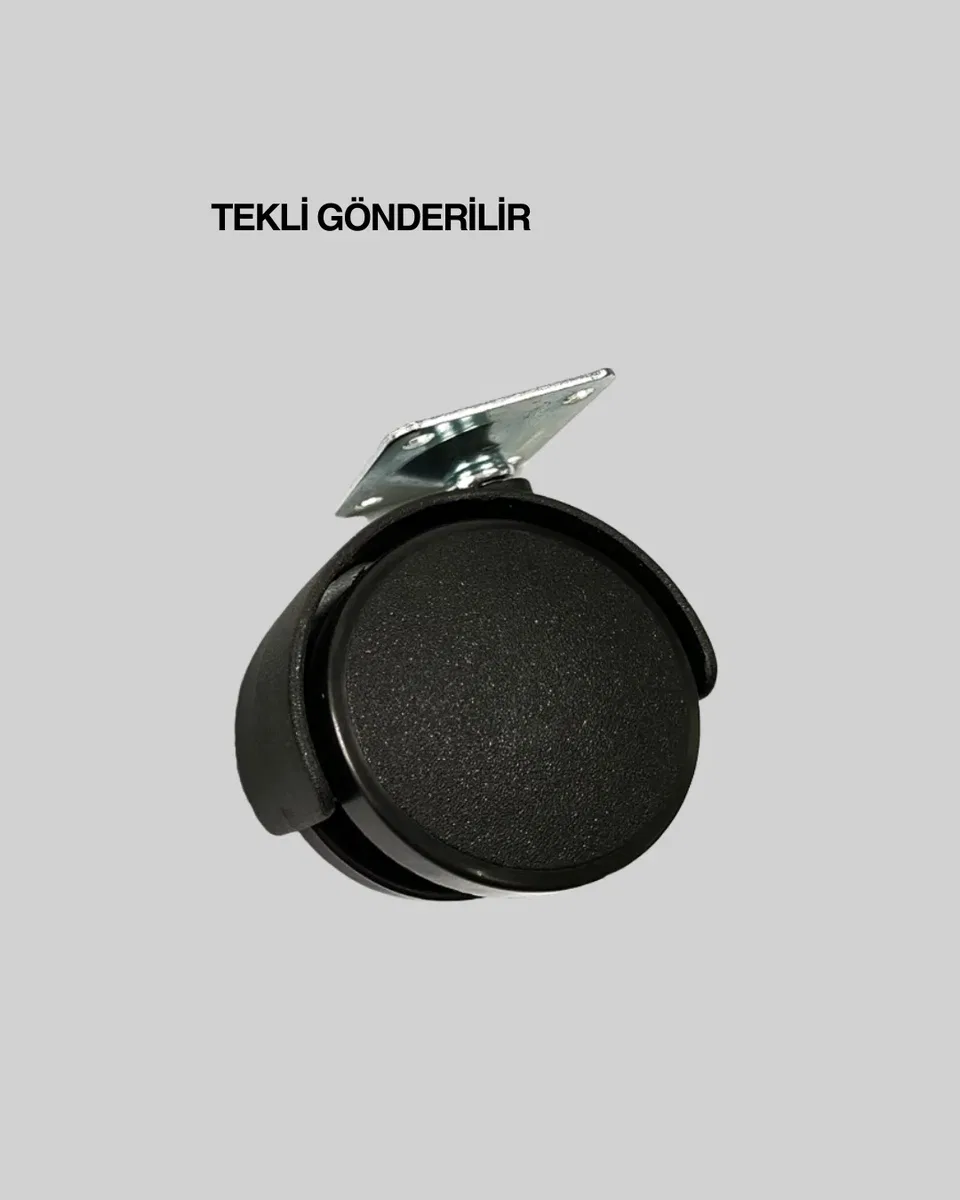Kilitsiz 6 cm Tekerlek Ayak Tek Adet görsel 3