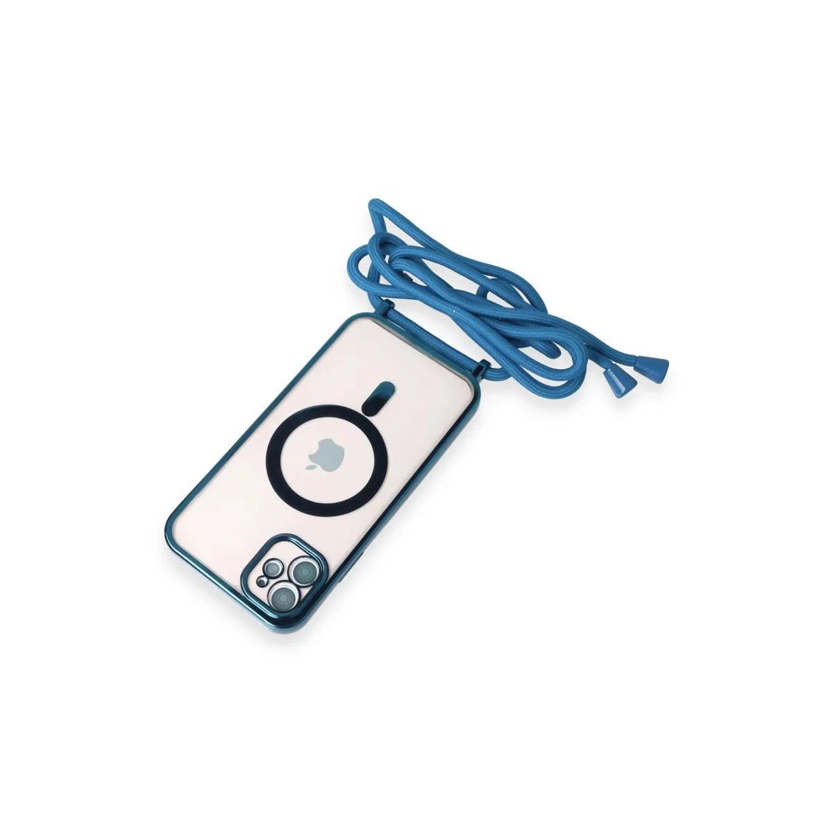 Apple İphone 11 Kılıf Divo Lazer Askılı Magsafe Kapak - Sierra Blue görsel 5