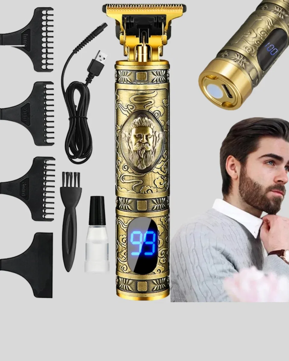 Şarjlı Kablosuz Tıraş Makinesi – 1800 mAh Batarya, Uzun Pil Ömrü, Profesyonel Sessiz Motor görsel 5