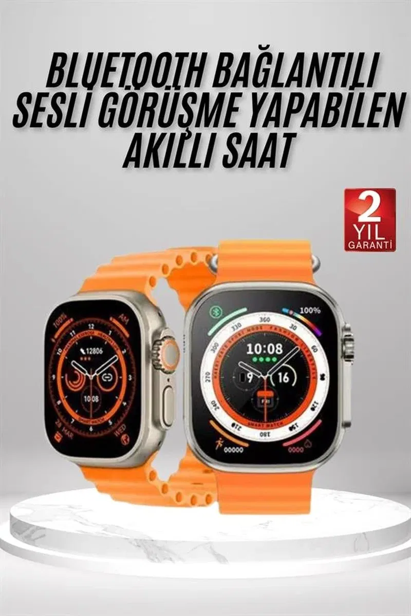 Yeni Nesil Ultra Akıllı Saat Adımsayar Uyku Takibi Nabız Sensörü Yeni Nesil görsel 2