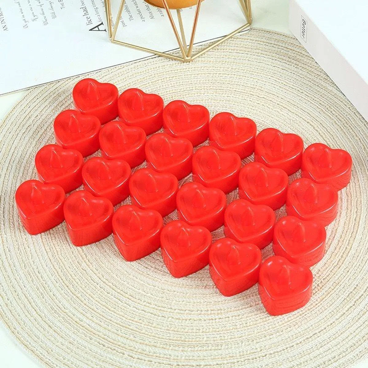 Pilli Kalp Mum 1. 8cm 24'lü Paket görsel 2
