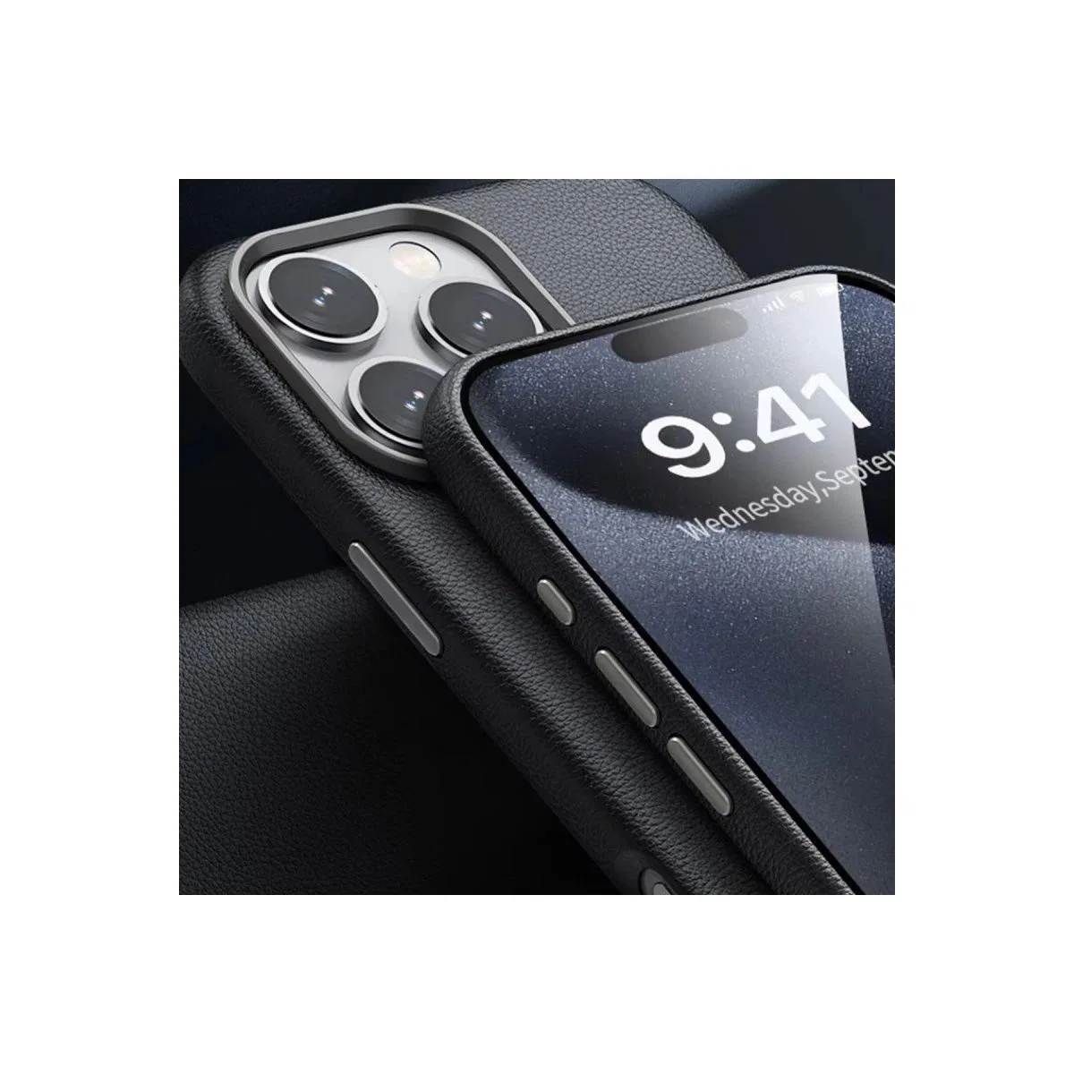 Joko Apple İphone 16 Pro Max Wonder Deri Magsafe Kapak - Lacivert görsel 2
