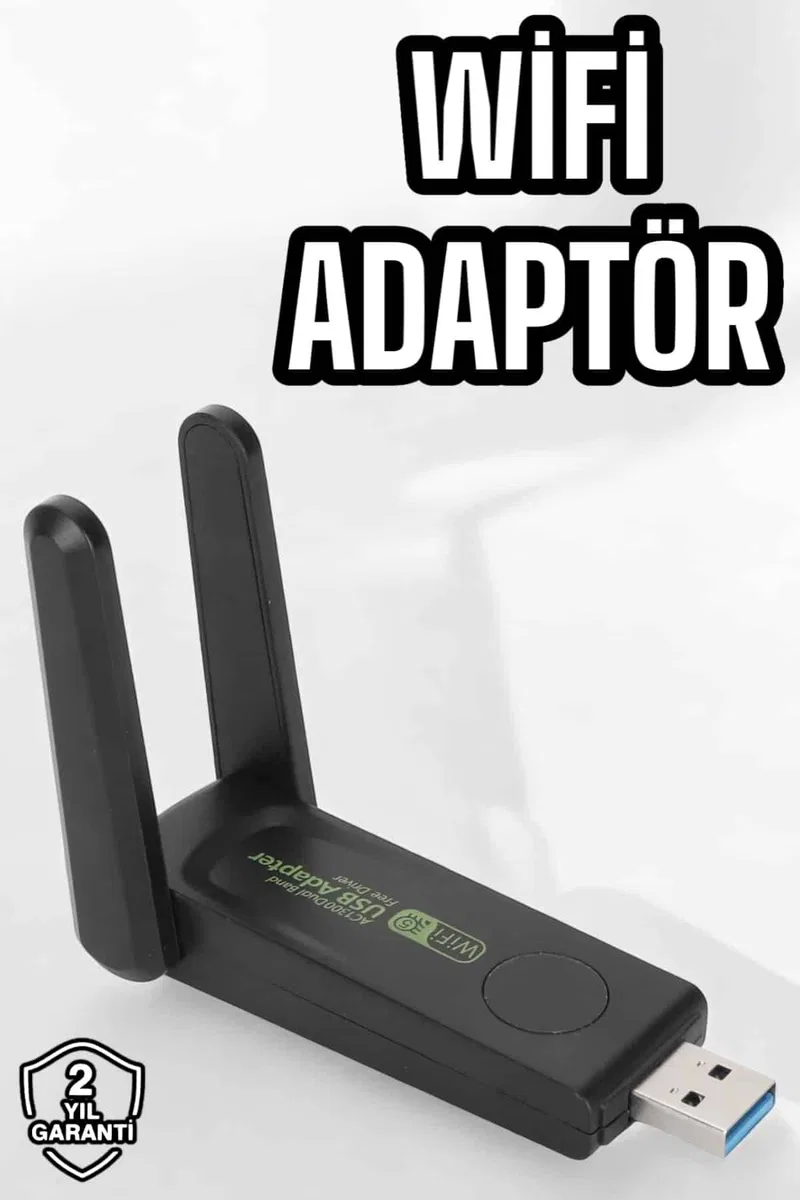 Dual Band Wifi Alıcı Adaptör USB 3. 0 Destekli
