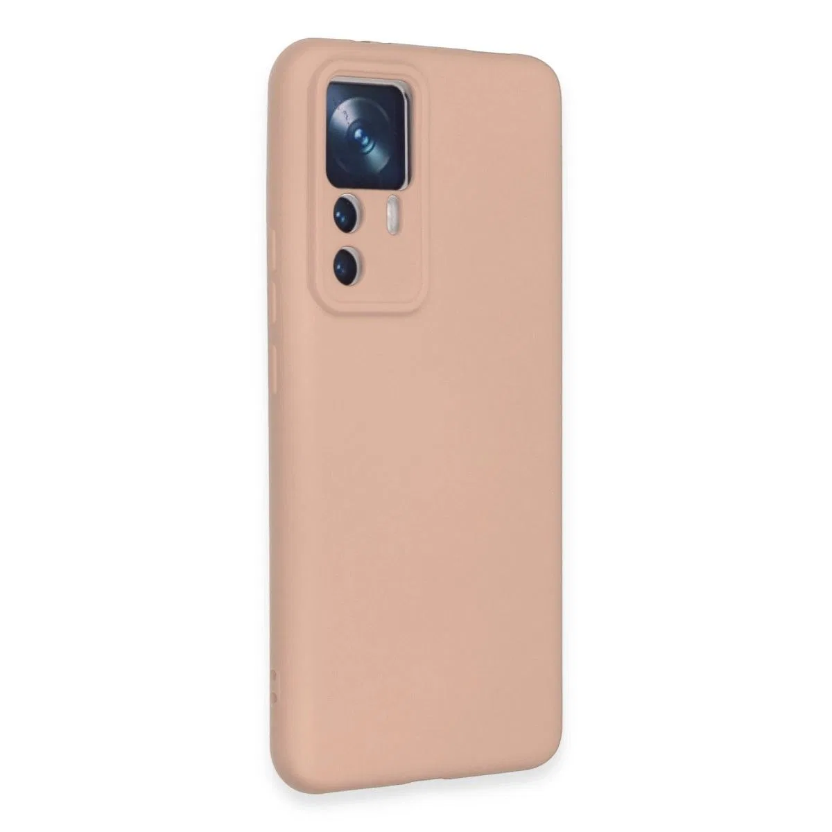 Xiaomi Mi 12t Pro Kılıf Nano İçi Kadife Silikon - Pudra görsel 2