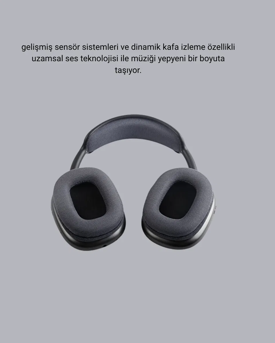 Bluetooth 5. 0 Kulak Üstü Kulaklık – Gürültü Engelleme, Uzamsal Ses, Hızlı Şarj görsel 2