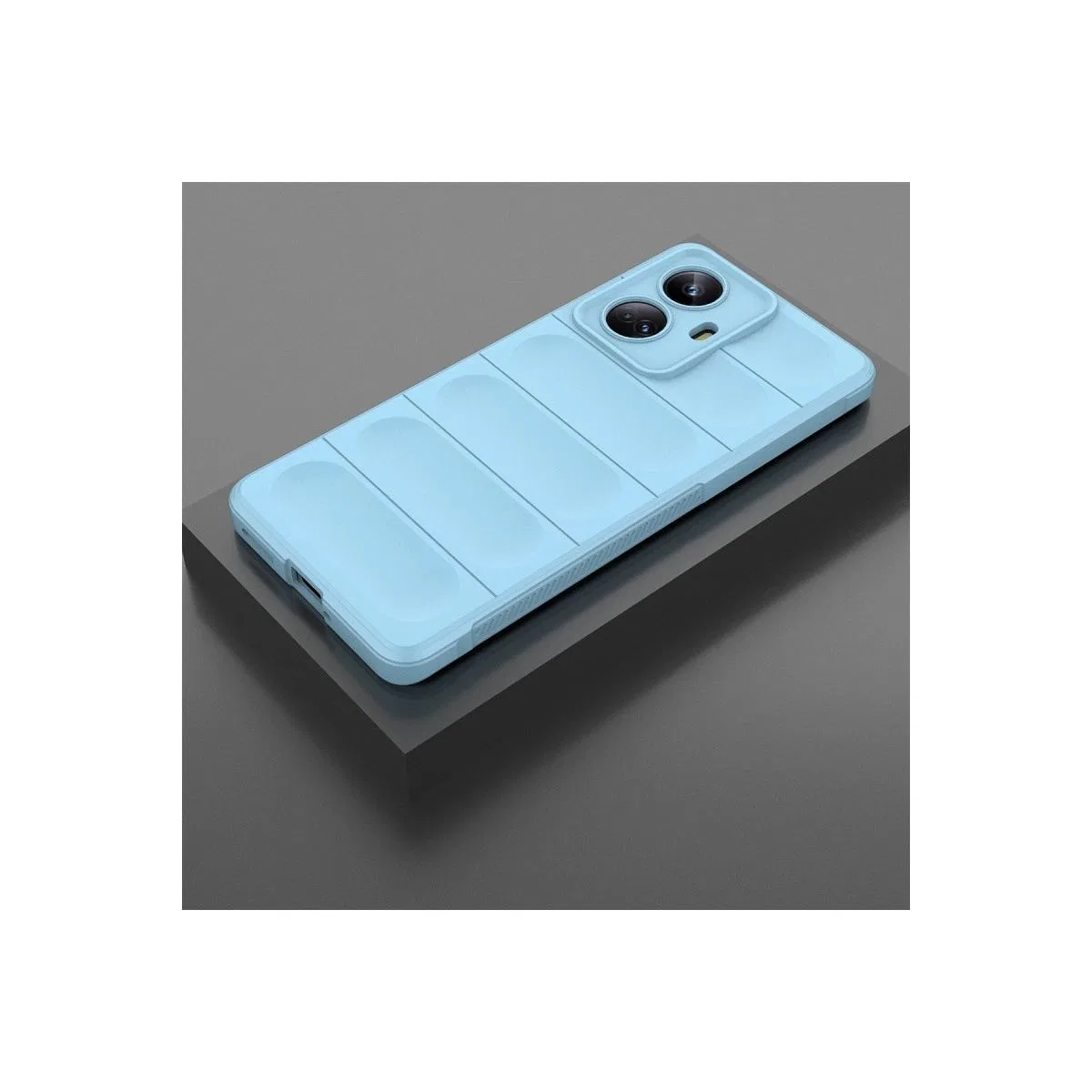 Realme 10 Pro 5g Kılıf Optimum Silikon - Sky Blue görsel 2