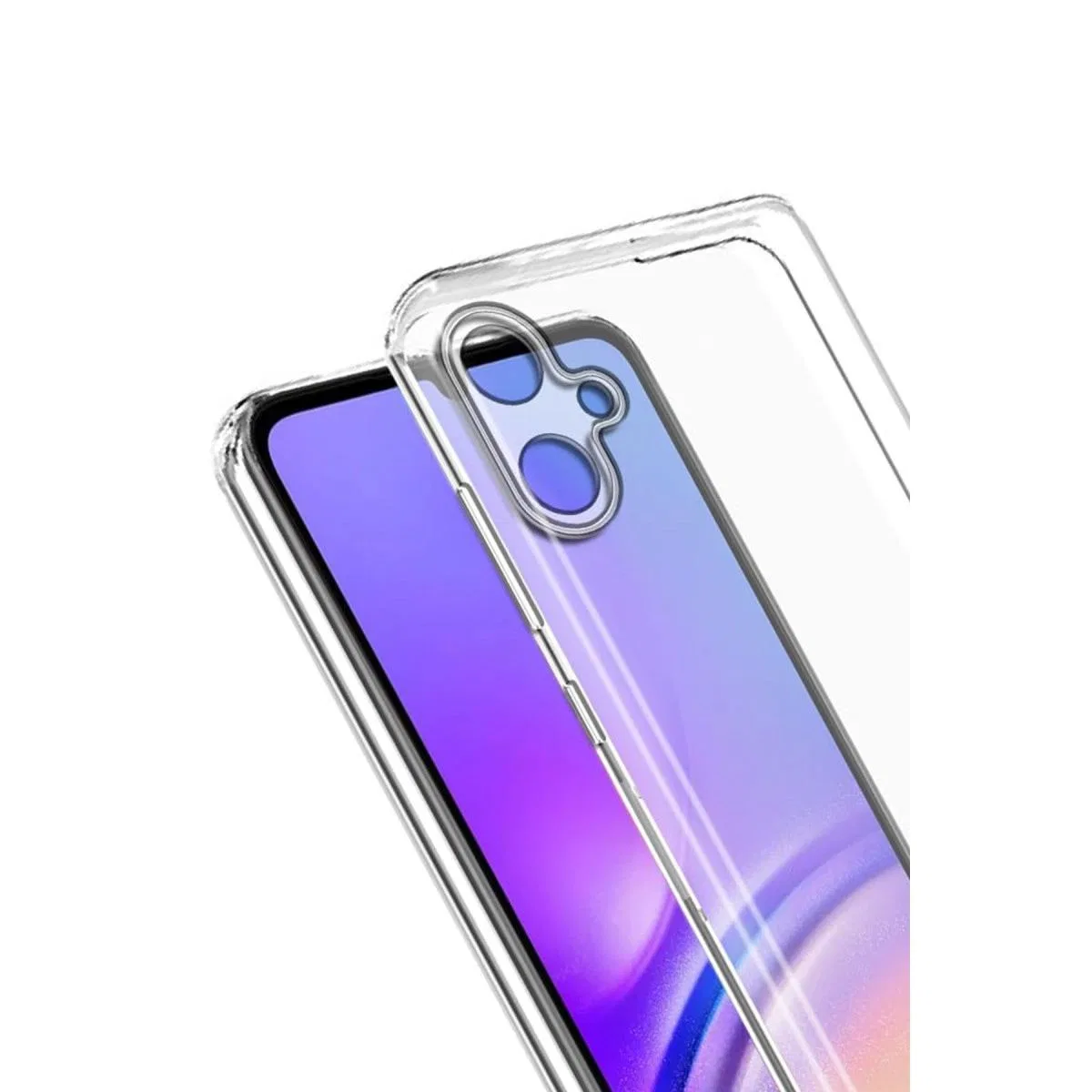 Samsung Galaxy A07 4g Lüx Şeffaf Silikon - Şeffaf görsel 3