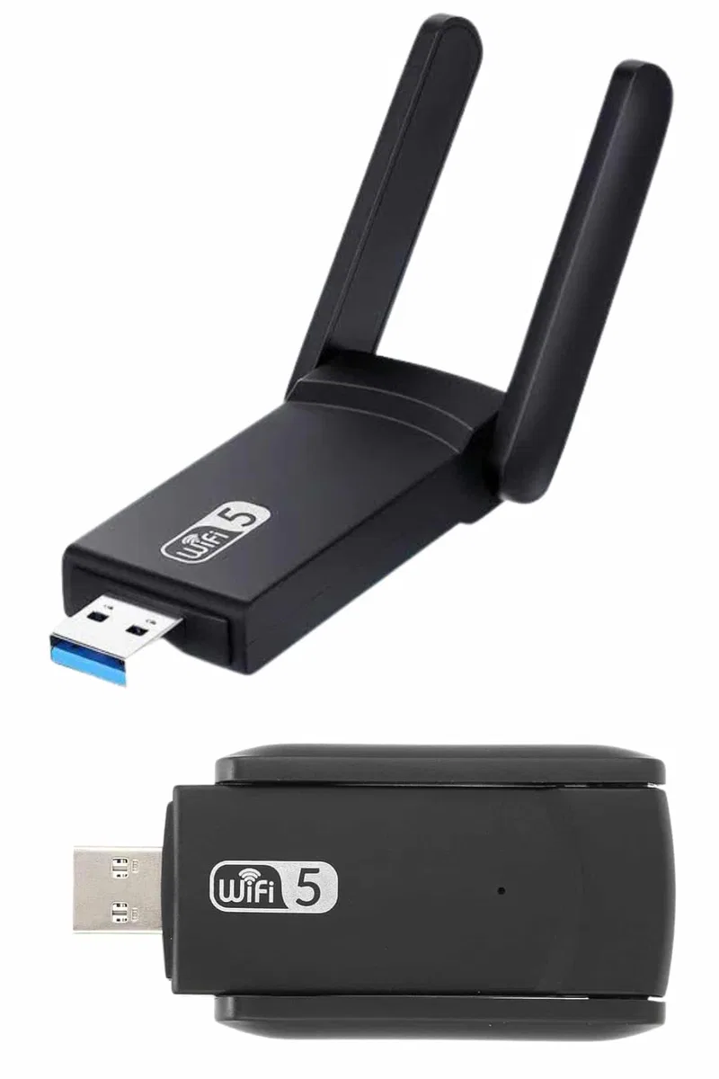 Mbps Wifi Alıcı Kablosuz Wifi Adaptörü Çift Band Çift Antenli görsel 4