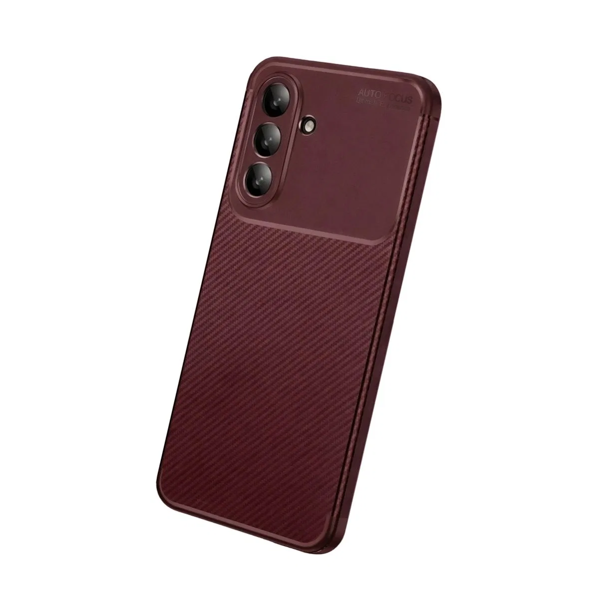 Samsung Galaxy A27 5g Auto Focus Karbon Kapak - Bordo görsel 3