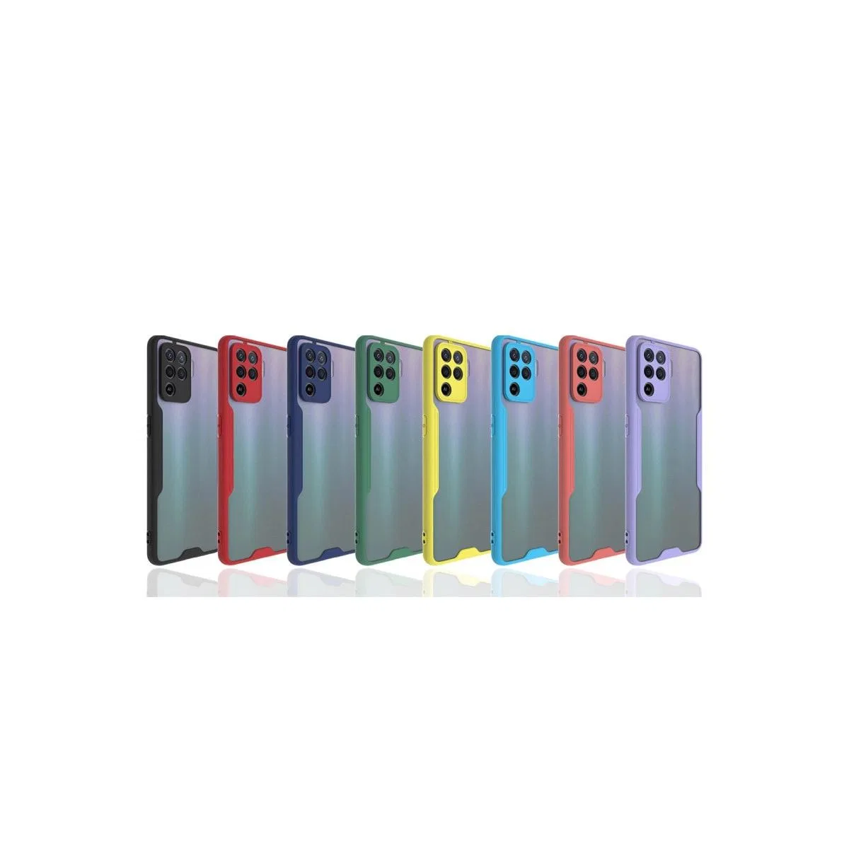 Oppo Reno 5 Lite Kılıf Platin Silikon - Sarı görsel 2