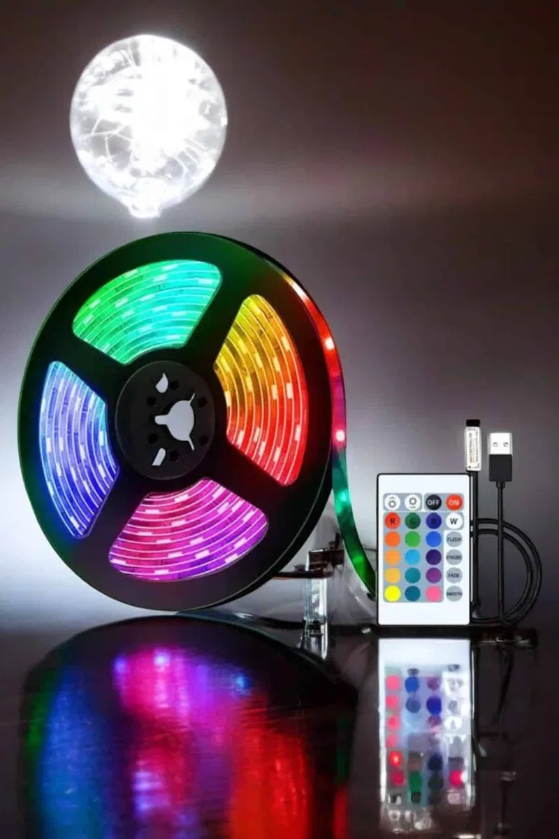 Smart Şerit Led TV Arkası Renkli Kumandalı 10 Metre görsel 2