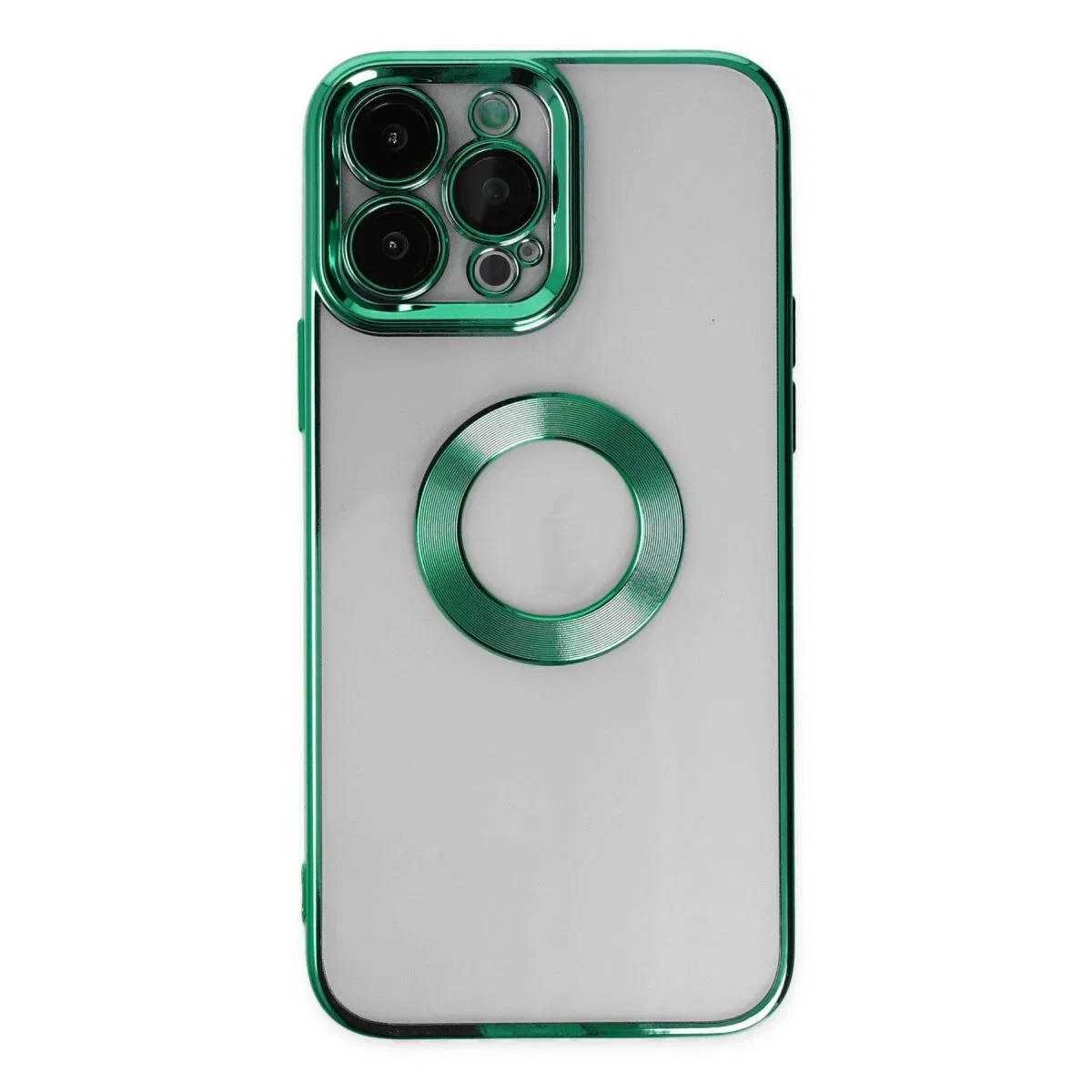 Apple İphone 14 Pro Max Kılıf Slot Silikon - Köknar Yeşili