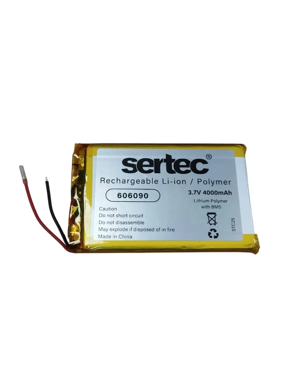 Sertec 606090 3. 7v 4000mah Li-polymer Pil (devreli/1. 5a)