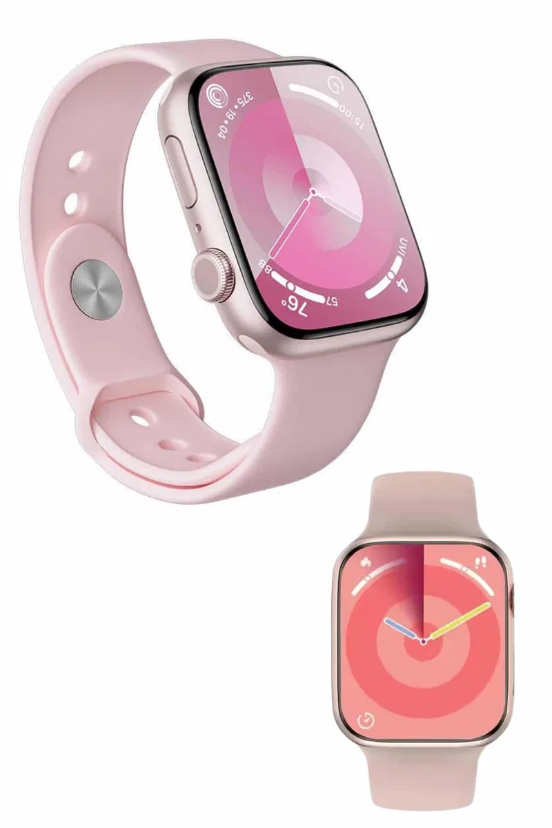 Kadınlara Özel Yeni Nesil Pembe Amoled Ekran Ultra Akıllı Saat 49MM görsel 4