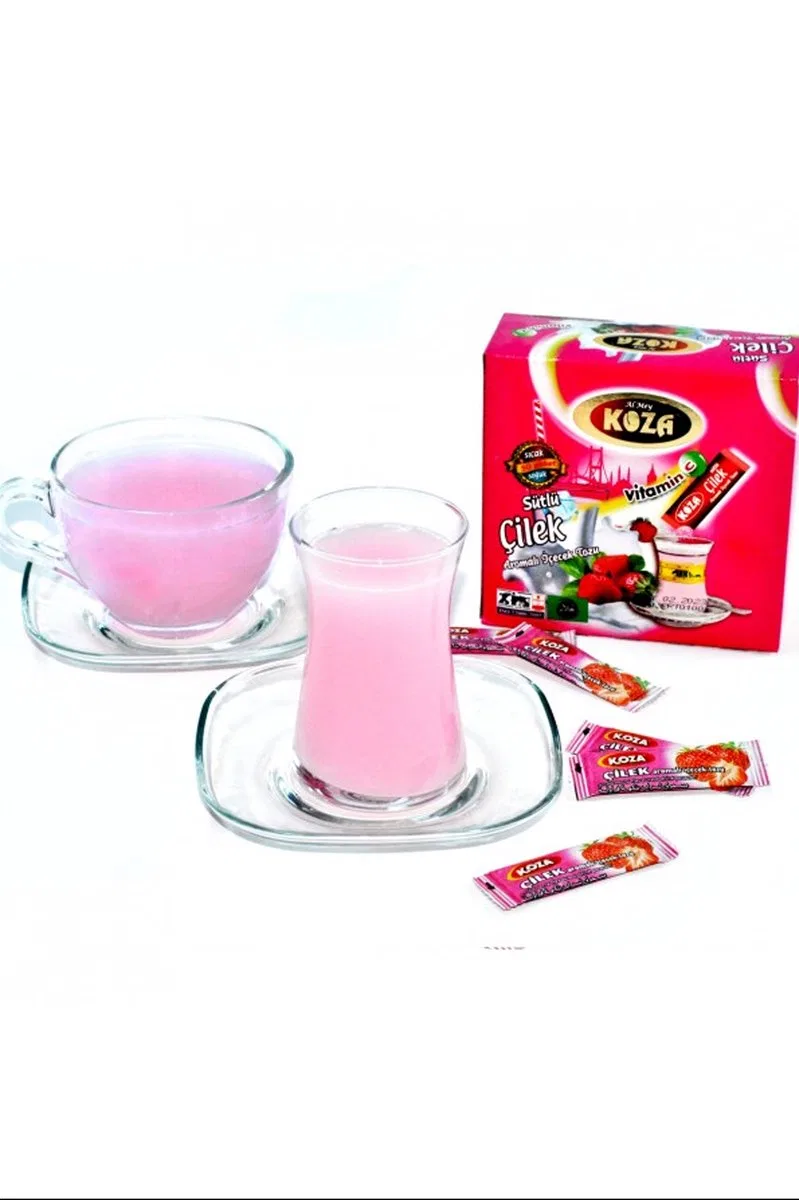 Koza Tek İçimlik Çilek Aromalı Toz İçecek 50'li görsel 2