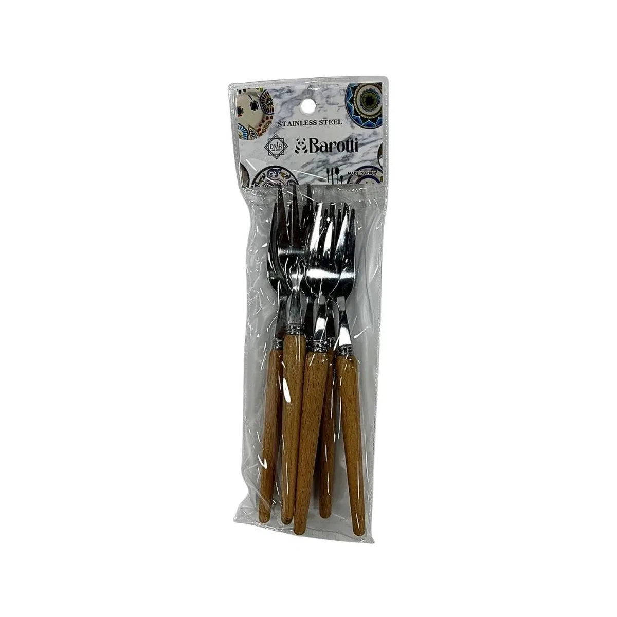 Ahşap Saplı Metal Küçük Çatal