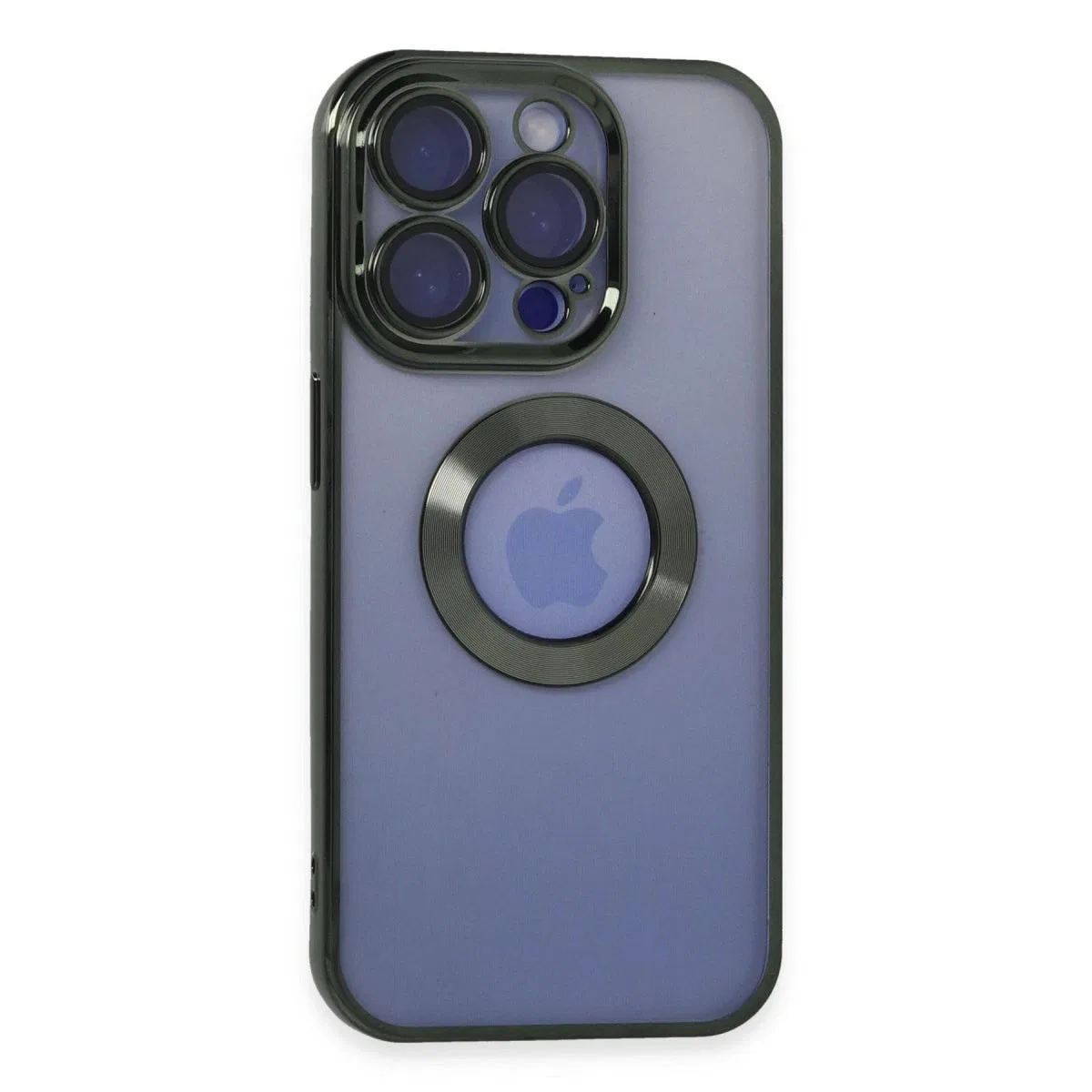 Apple İphone 15 Pro Kılıf Slot Silikon - Köknar Yeşili