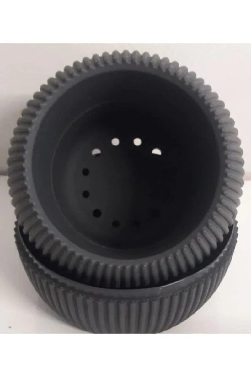 Mercan Saksı 2 Numara 0, 35 Litre Su Hazneli Dekoratif Kaktüs Sukulent Saksı 11, 8x9, 2 cm görsel 4