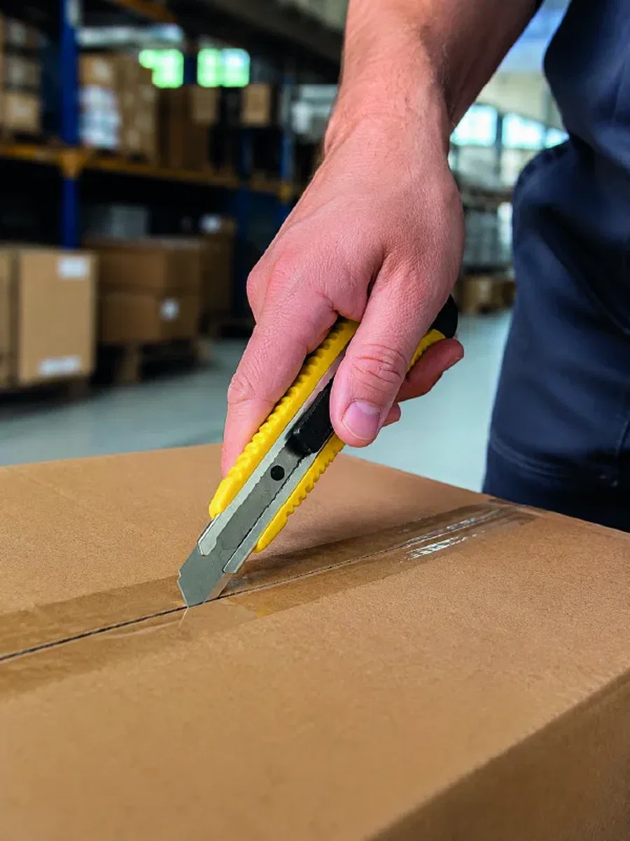 5 Adet Metal Falçata Seti Ergonomik Saplı Çelik Maket Bıçağı Koli Ambalaj PVC Kesici görsel 5