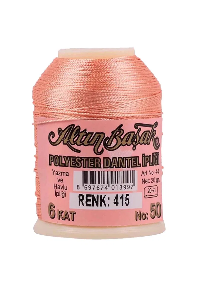 3 Adet Altınbaşak Oya ve Dantel İpi 20 gr - Royaleks - No: 415 görsel 3