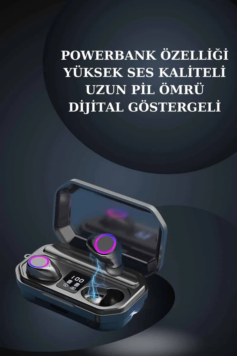 Yeni Nesil Kampanyası Bluetooth Bağlantılı Akıllı Saat ve Kablosuz Kulaklık Dijital Göstergeli görsel 4