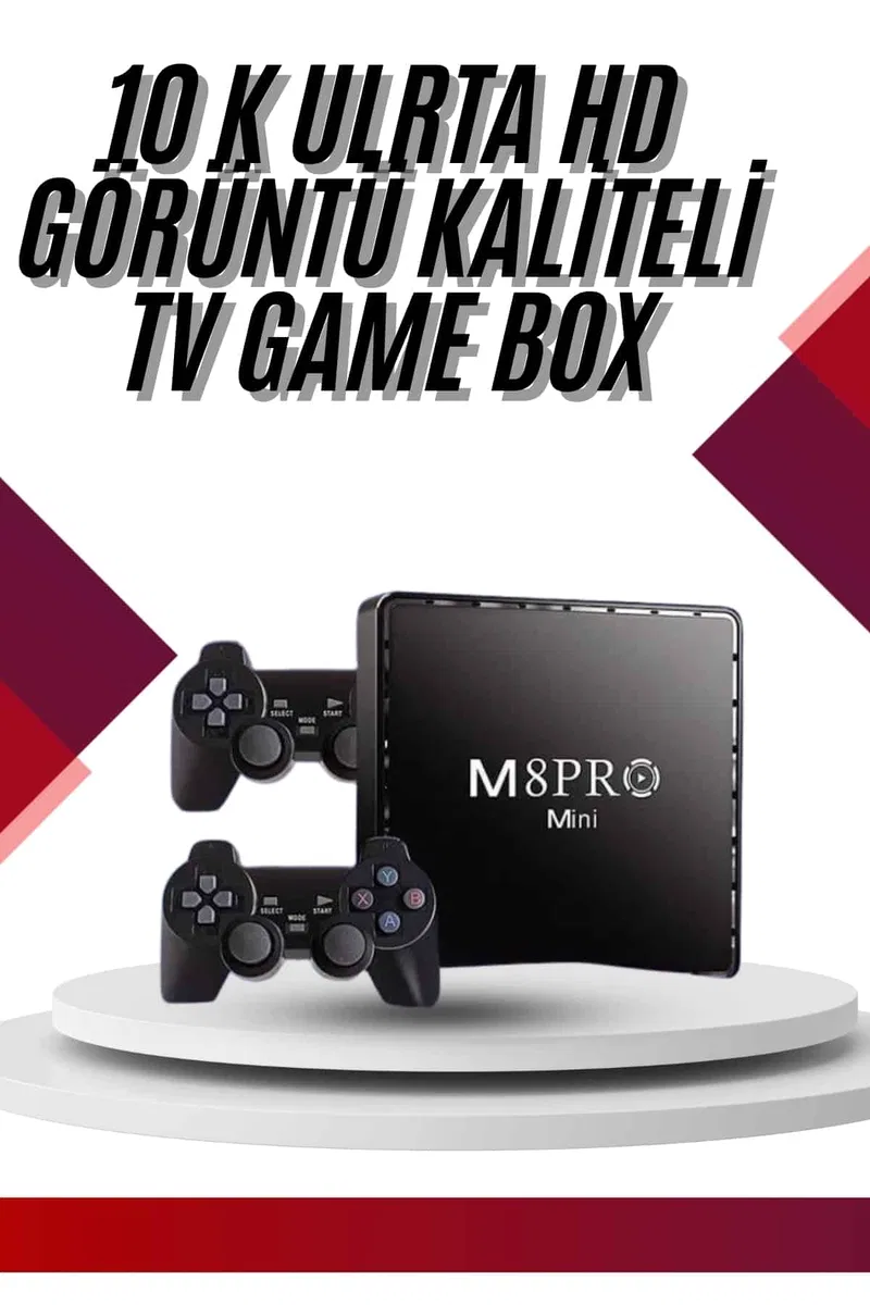 10K Ultra Hd Video Oyun Konsolu Android Tv Box 2. 4g Game Stick