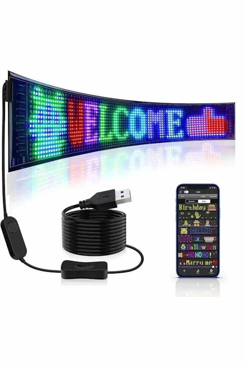 Led Ekran Matrix Panel En Büyük Boy Araba Yazısı görsel 5