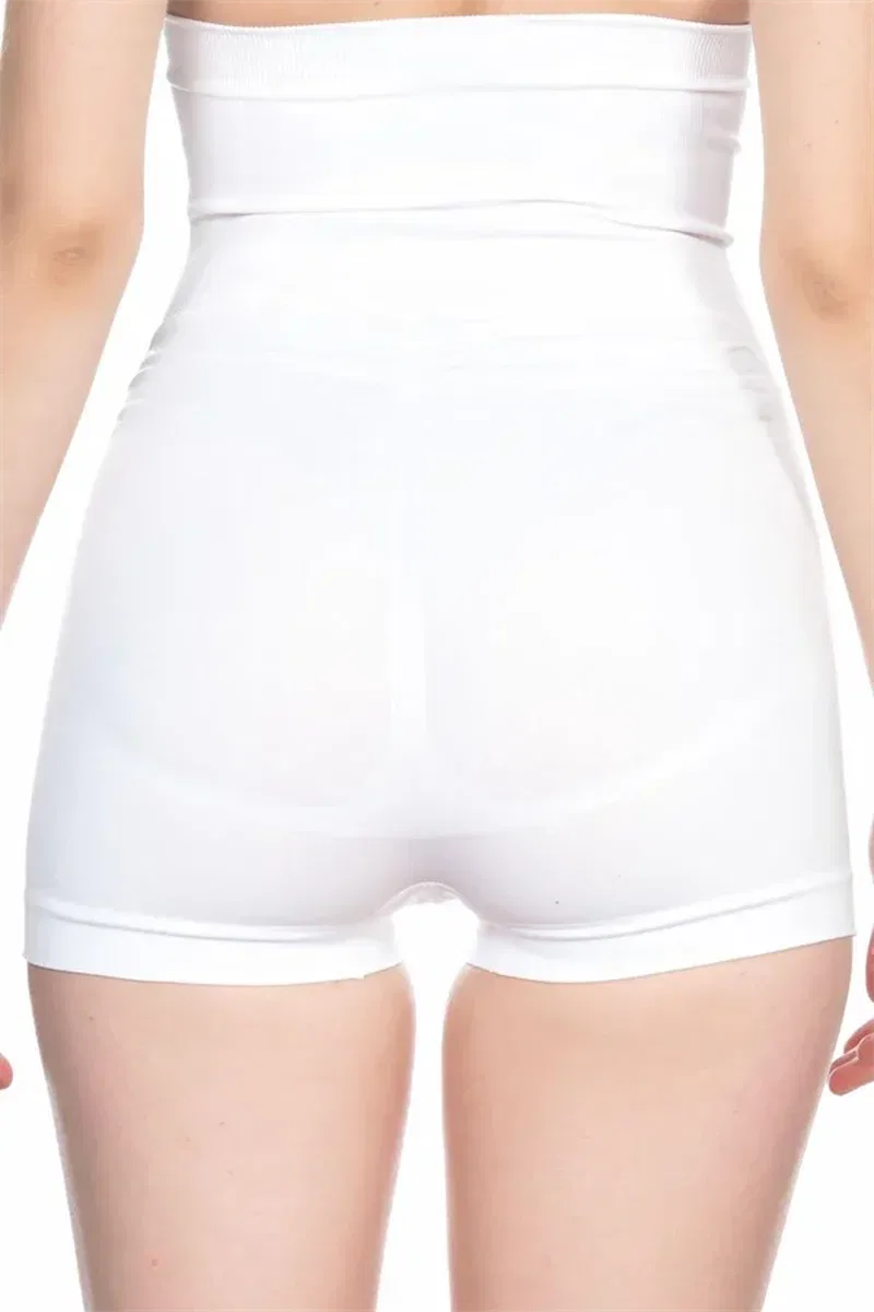 Beyaz MI 2047 Yüksek Bel Boxer Korse görsel 2