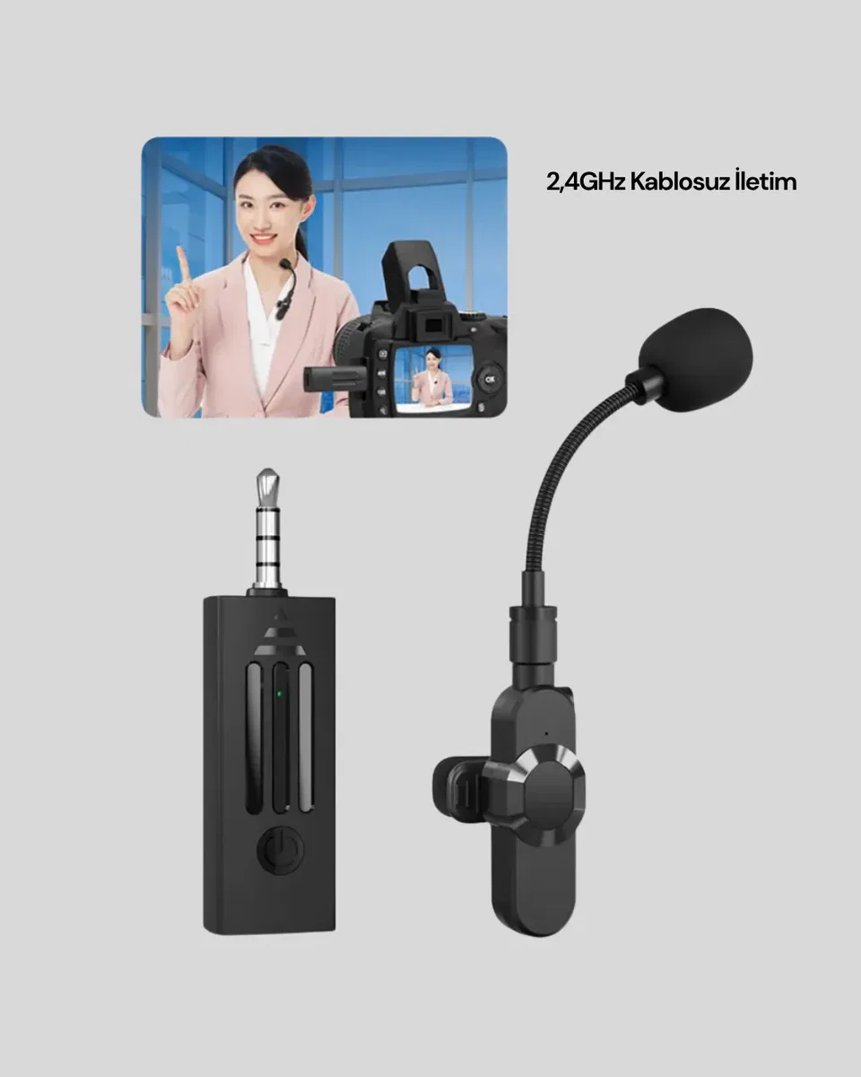 Kablosuz Mikrofon K35 görsel 3