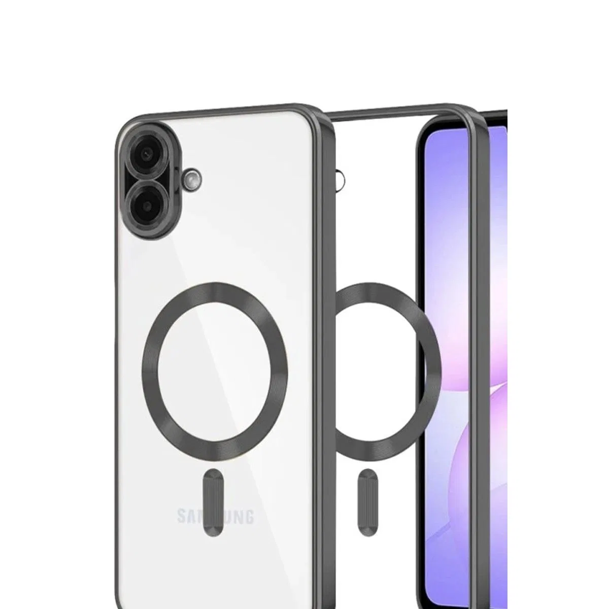 Samsung Galaxy A07 4g Kross Magneticsafe Kapak - Siyah görsel 2