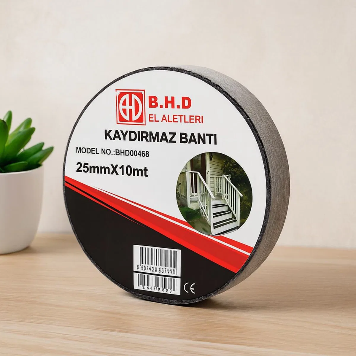 Kaydırmaz Bant 25 mm x 10 m Siyah