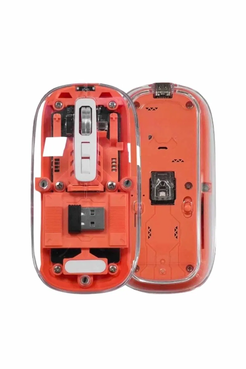 Kablosuz Mouse Fare Şarjlı Bluetooth Wireless Çift Modlu Sessiz görsel 3